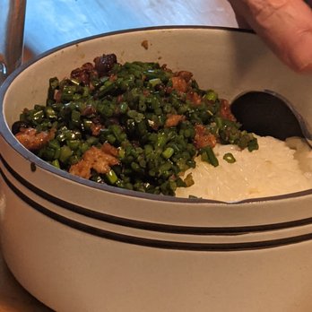 Win Son - Fly’s head stir-fried red wattle pork shoulder, garlic chives, yunlin black beans + bird eye chili. Pretty good version. - Taiwanese Near Me - Brooklyn, New York