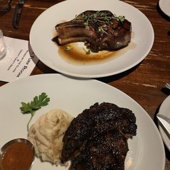 The Turf Room - Ribeye and pork chop - New American Near Me - North Aurora, Illinois