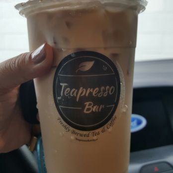 Teapresso Bar - Teaespresso 50% sweet with half of mini boba - Coffee & Tea Near Me - Honolulu, Hawaii Teapresso Bar - Teaespresso 50% sweet with half of mini boba - Coffee & Tea Near Me - Honolulu, Hawaii