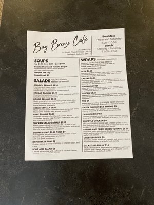 Menu photo 3 Bay Breeze Cafe Fairhope, AL Menu photo 3 Bay Breeze Cafe Fairhope, AL