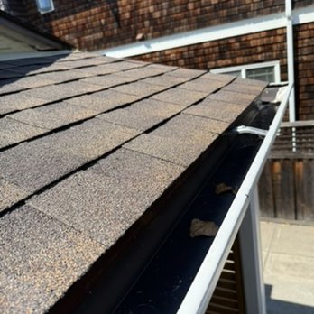 Pacific Coast Roofing Service - Pictures of the gutter taking on 9/18, weeks after the roof/gutter installations and after receiving invoice. - Roofing Near Me Pacific Coast Roofing Service - Pictures of the gutter taking on 9/18, weeks after the roof/gutter installations and after receiving invoice. - Roofing Near Me