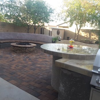 Tarasco Landscaping - We now enjoy January outside around our fire pit and outdoor kitchen. - Masonry/Concrete Near Me Tarasco Landscaping - We now enjoy January outside around our fire pit and outdoor kitchen. - Masonry/Concrete Near Me