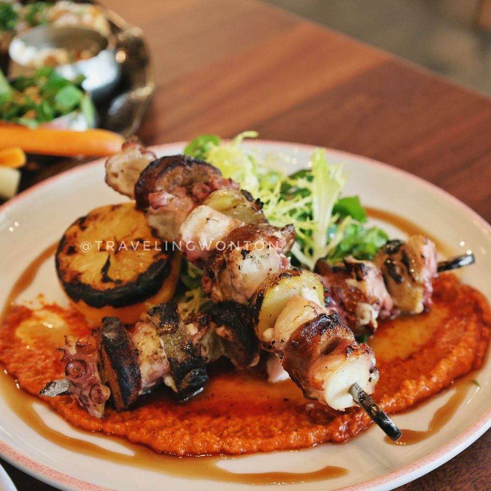 Alora Social - Octopus souvlaki - Mediterranean Near Me - San Ramon, California Alora Social - Octopus souvlaki - Mediterranean Near Me - San Ramon, California