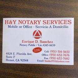 H&Y Notary Services