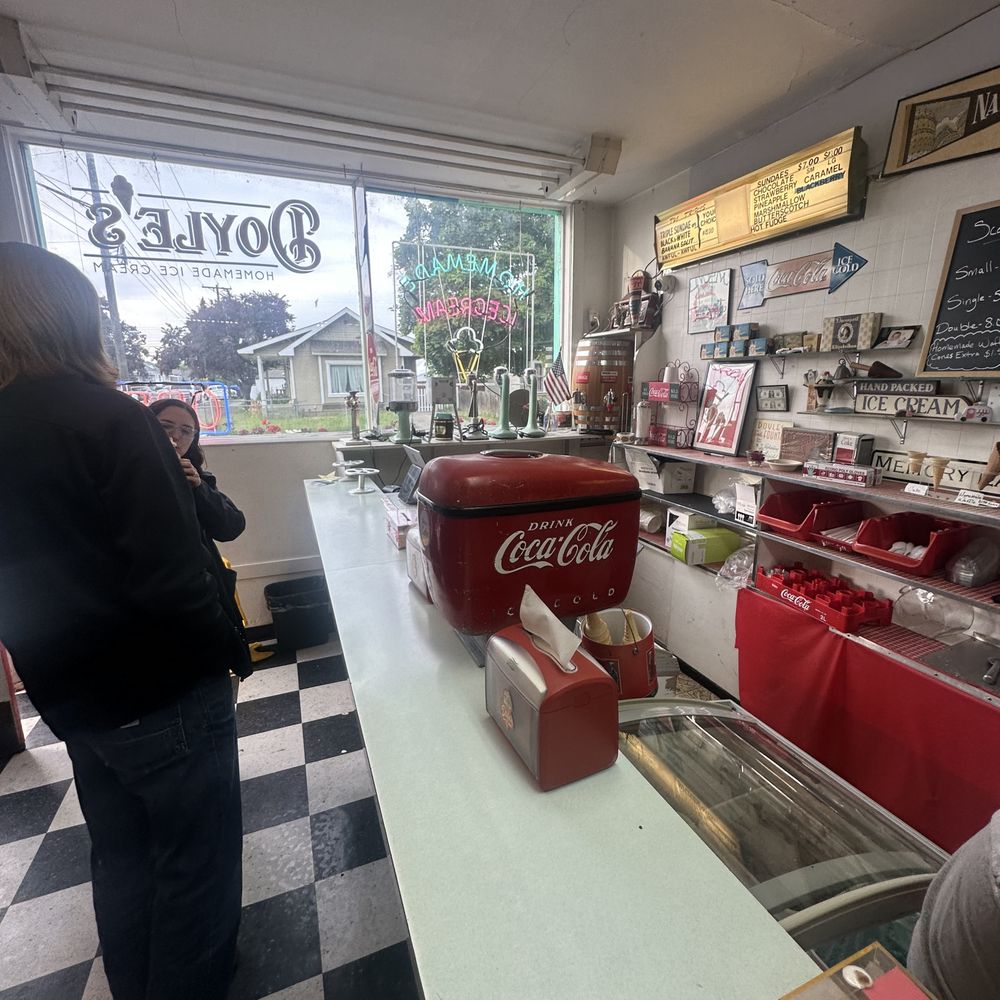 Doyle's Ice Cream Parlor - Interior of Doyle's - Ice Cream & Frozen Yogurt Near Me - Spokane, Washington Doyle's Ice Cream Parlor - Interior of Doyle's - Ice Cream & Frozen Yogurt Near Me - Spokane, Washington