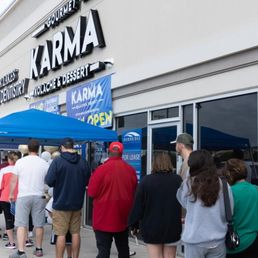 Exterior outside entrance of Karma Kolache & Dessert - Cypress, Texas Exterior outside entrance of Karma Kolache & Dessert - Cypress, Texas