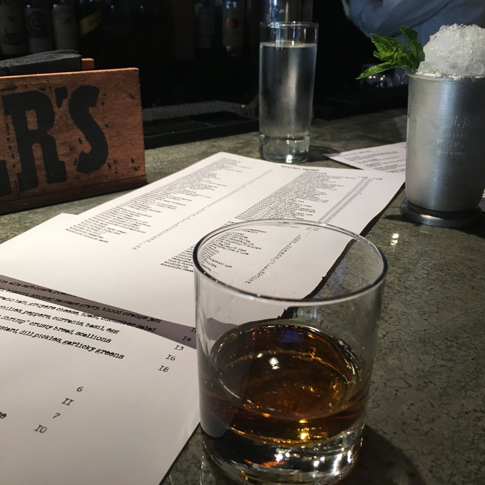 Whiskey at the bar Whiskey at the bar