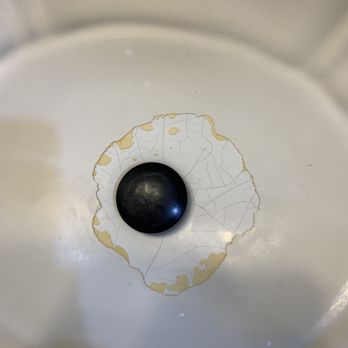 Tiling San Diego - Peeling sink from when I had it covered; mistake - General Contractors Near Me - La Mesa, California