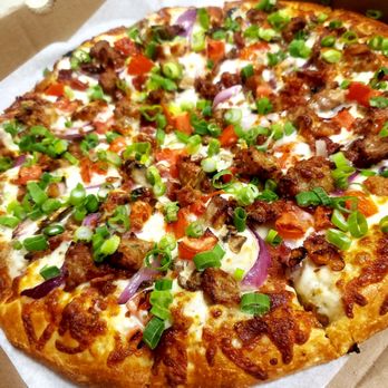 Premium Pizza - Sausage Alfredo Pizza - Pizza Near Me - San Jose, California Premium Pizza - Sausage Alfredo Pizza - Pizza Near Me - San Jose, California
