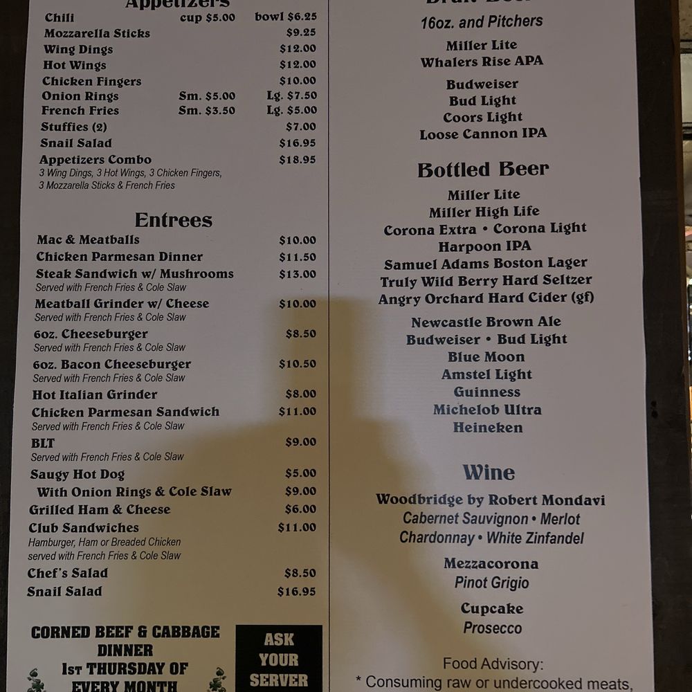 Whalen Cafe - The menu - Pubs Near Me - Warwick, Rhode Island Whalen Cafe - The menu - Pubs Near Me - Warwick, Rhode Island