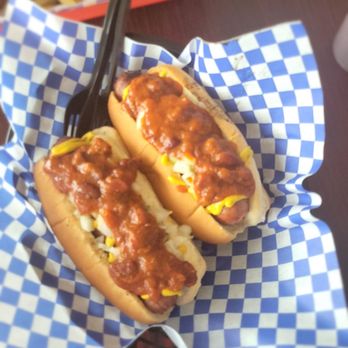 Big Ray's Burgers & Dogs - Dogs with chili,  onions,  and mustard - Burgers Near Me - Camp Hill, Pennsylvania