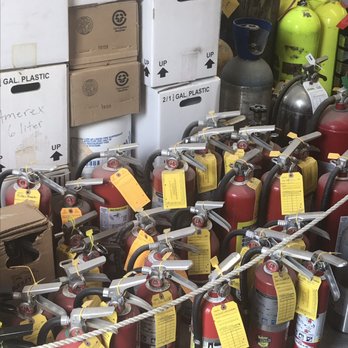 F & M Fire Protection Service - Fire extinguishers and oxygen tanks used by first responders. - Fire Protection Services Near Me - Hyattsville, Maryland