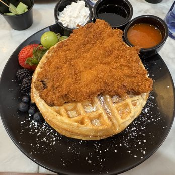 Gaia & Loki - Fried Oyster Mushroom & Waffle - Vegan Near Me - Jersey City, New Jersey