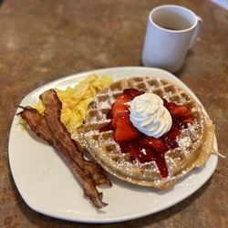 Perkins American Food - Fresh Strawberries and Glaze! So gooood!!