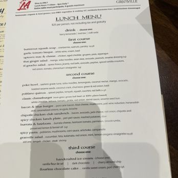 GRANVILLE - Menu - New American Near Me - Studio City, California GRANVILLE - Menu - New American Near Me - Studio City, California