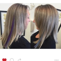 Fox and Sparrow - Highlights and fun fashion peekaboo color extensions.