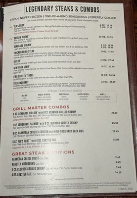 Menu photo 1 LongHorn Steakhouse Tulsa, OK