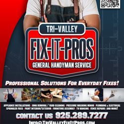 Tri Valley Fix it Pros - Tri Valley Fix It Pros. Professional Solutions for everyday fixes.
