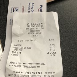7-Eleven - Here's my receipt