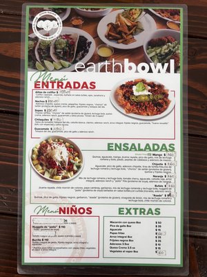Menu photo 2 Earthbowl Tijuana, BCN