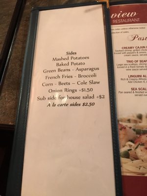 Menu photo 8 Watersview Restaurant Littleton, NC