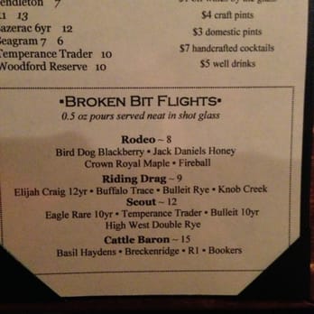 Broken Bit Steakhouse - Flights are a good way to kill the half hour wait - Steakhouses Near Me - Quartz Hill, California Broken Bit Steakhouse - Flights are a good way to kill the half hour wait - Steakhouses Near Me - Quartz Hill, California