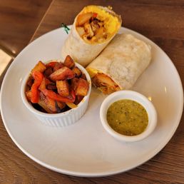Brisket Breakfast Burrito