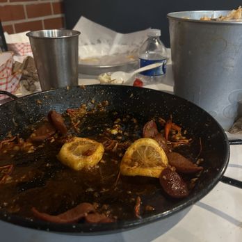 Cap't Loui - Empty boil pan - Seafood Near Me - Cupertino, California