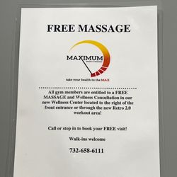 Retro Fitness - Free Massage