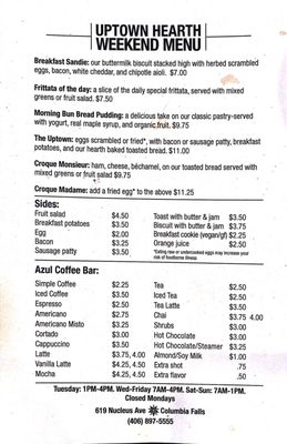 Menu photo 3 Uptown Hearth Columbia Falls, MT Menu photo 3 Uptown Hearth Columbia Falls, MT