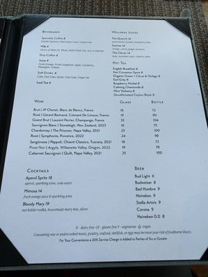 Menu photo 1 The Terrace Pasadena, CA Menu photo 1 The Terrace Pasadena, CA