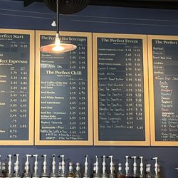 Perfect Blend - Drinks menu