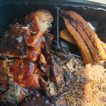 Rude Jerk Kitchen - Jerk chicken plate - Caribbean Near Me - Ontario, California