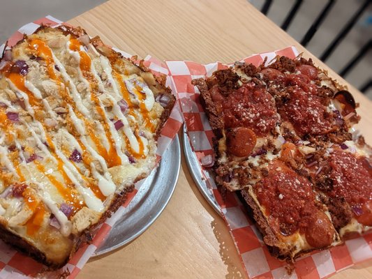 Photo of Pizza Wizard - Rochester, NY, US. Football the meal and build your own, both very delicious