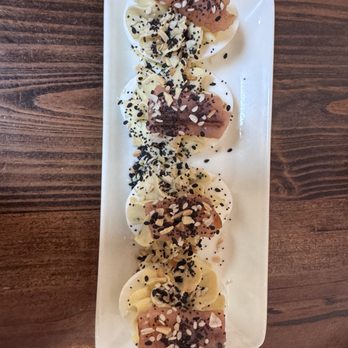 The Atlantic - Deviled eggs - Seafood Near Me - Virginia Beach, Virginia The Atlantic - Deviled eggs - Seafood Near Me - Virginia Beach, Virginia