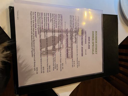 Menu photo 5 Bourbon Street Bayside, NY