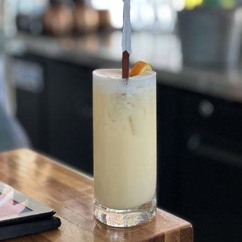 Elevation LVK - a drink on a table - New American Near Me - Livermore, California Elevation LVK - a drink on a table - New American Near Me - Livermore, California