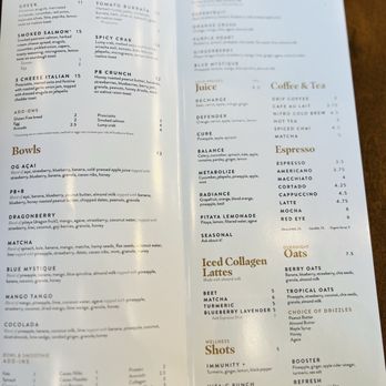 Toastique - Menu - Juice Bars & Smoothies Near Me - Highland Hills, Ohio