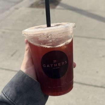 Gathers Tea Bar - Strawberry fruit tea!!! - Bubble Tea Near Me - Chicago, Illinois Gathers Tea Bar - Strawberry fruit tea!!! - Bubble Tea Near Me - Chicago, Illinois