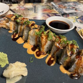 Kapow Noodle Bar - Shrimp tempura topped with eel - Asian Fusion Near Me - Delray Beach, Florida Kapow Noodle Bar - Shrimp tempura topped with eel - Asian Fusion Near Me - Delray Beach, Florida