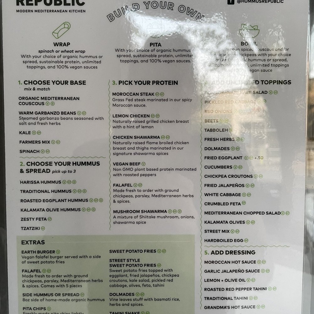 Hummus Republic - Menu w/ no prices wtf - Middle Eastern Near Me - Morristown, New Jersey Hummus Republic - Menu w/ no prices wtf - Middle Eastern Near Me - Morristown, New Jersey