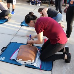 APEX CPR - Future dental hygienist learning valuable skills