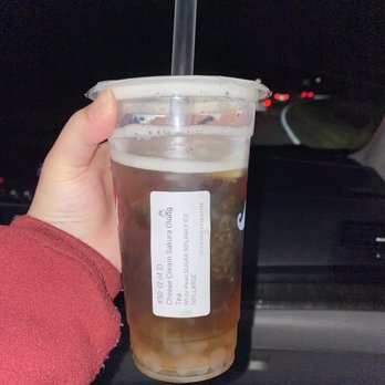 Royal Tea - Cheese cream Sakura oolong tea also missing the cheese cream - Bubble Tea Near Me - Duluth, Georgia