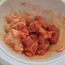 Half eaten pound of poke! Half eaten pound of poke!