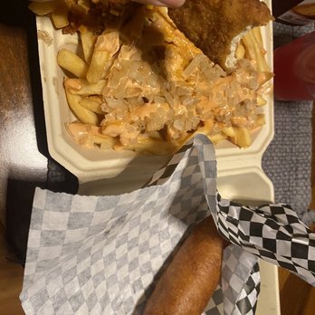 Underdog - Half chili cheese fries half animal fries Classic Corn Dog Chicken fingers - Hot Dogs Near Me - San Diego, California Underdog - Half chili cheese fries half animal fries Classic Corn Dog Chicken fingers - Hot Dogs Near Me - San Diego, California