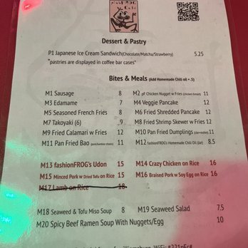 pinkFROG cafe - food menu - Coffee & Tea Near Me - Brooklyn, New York