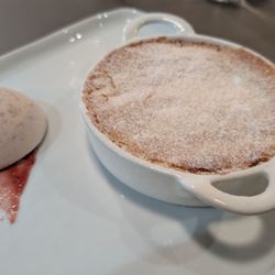 R&M Dessert Bar - Lemon cake with a raspberry sorbet