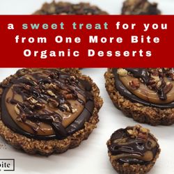 One More Bite Organic Desserts - One More Bite Organic Desserts offers decadent sweet treats that are peanut-free, soy-free & corn-free. Gluten-free & vegan also available.