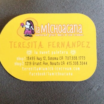 La Michoacana - Contact info - Ice Cream & Frozen Yogurt Near Me - Novato, California La Michoacana - Contact info - Ice Cream & Frozen Yogurt Near Me - Novato, California
