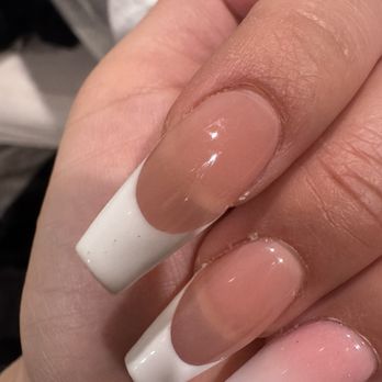 Mimi's Nails - Look closely. Bubbles in my French tips - Nail Salons Near Me - Folsom, California